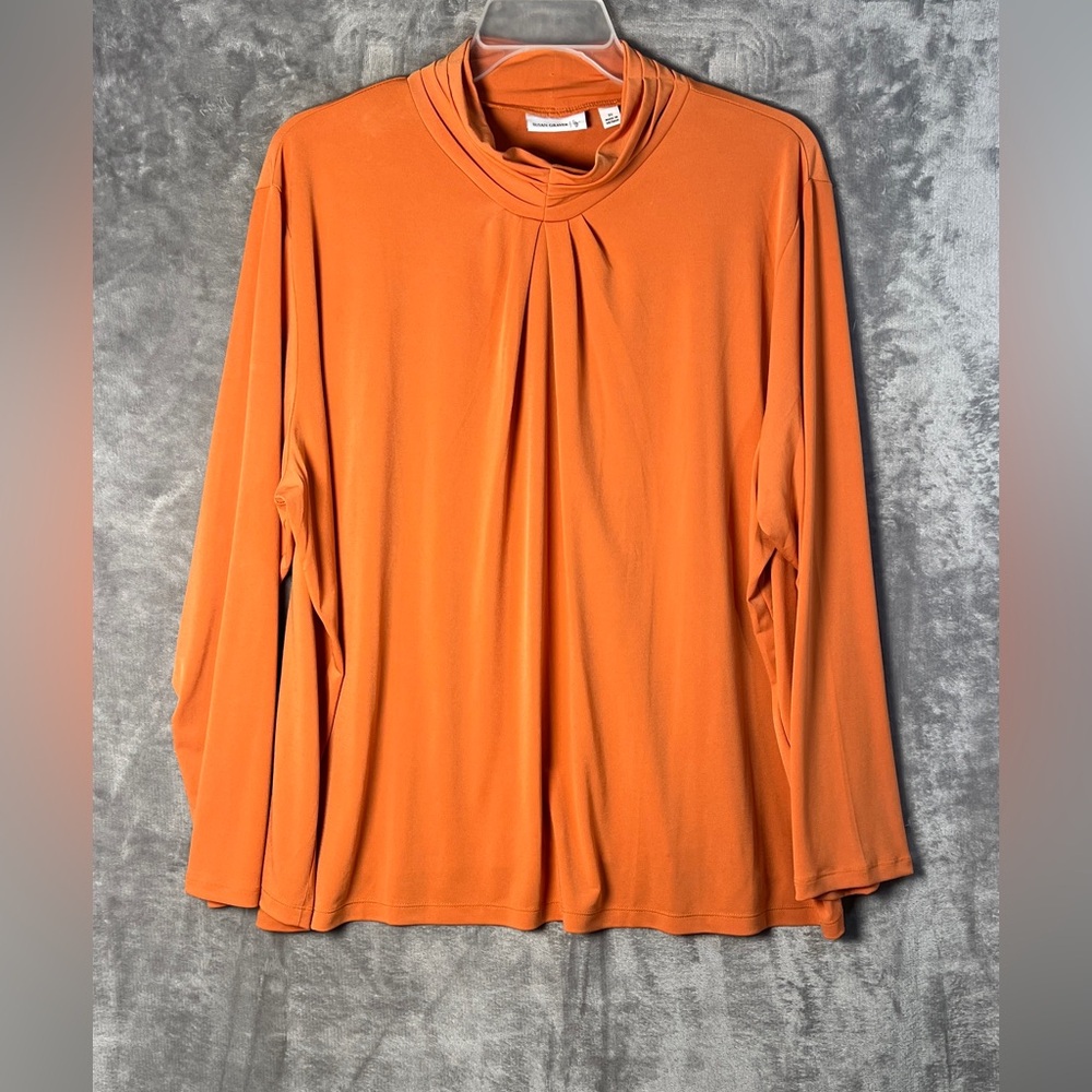Orange Long Sleeve Women's Top